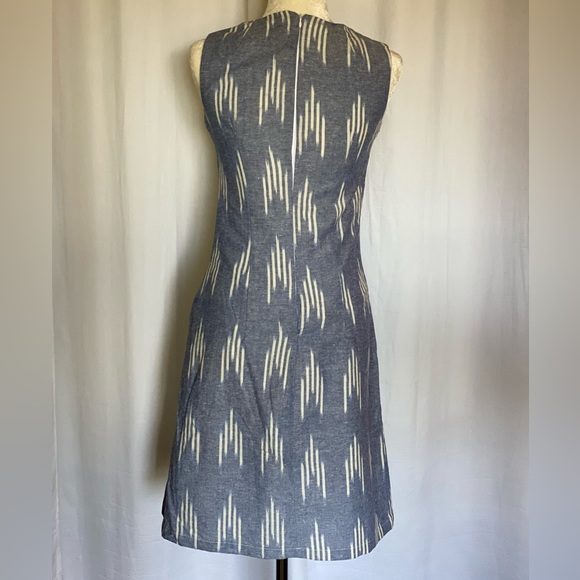 Blue and white print dress - Picture 2 of 5